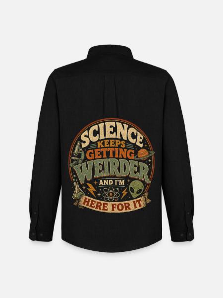 Science is getting crazier and crazier - Men's Oxford Shirt by Stanley/Stella - black