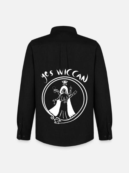 Ja Wicca - Männer Oxford Hemd von Stanley/Stella - Schwarz