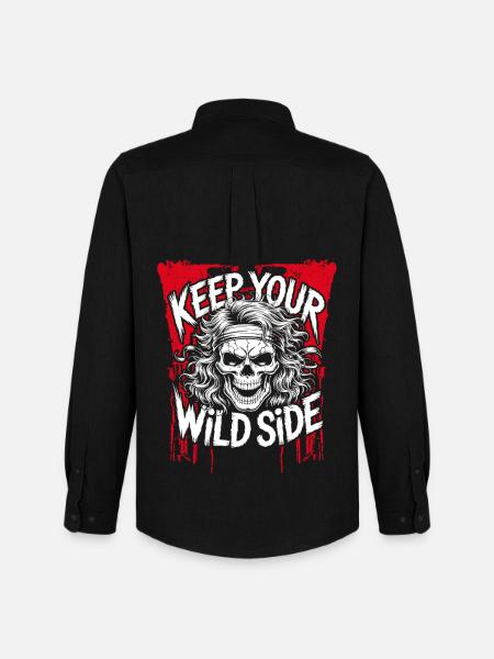 Keep your wild side - Men's Oxford Shirt by Stanley/Stella - black