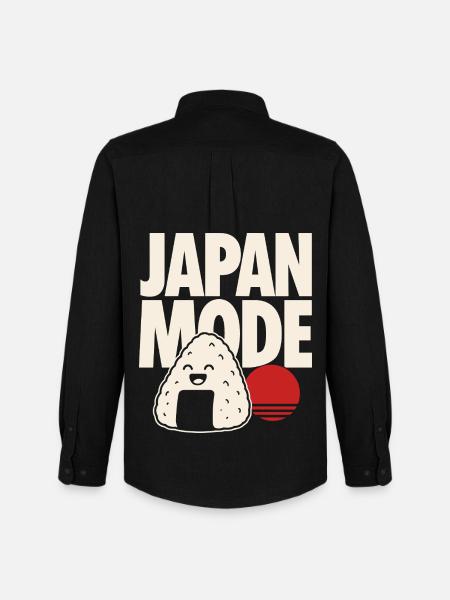 Japan Mode Kawaii Onigiri - Männer Oxford Hemd von Stanley/Stella - Schwarz