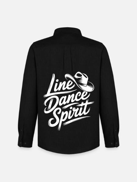 Line Dance Spirit: Western Rhythm - Men's Oxford Shirt by Stanley/Stella - black