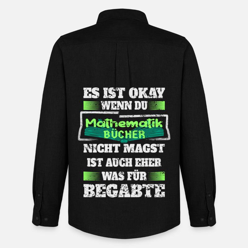 Mathematik Bücher - Männer Oxford Hemd von Stanley/Stella - Schwarz