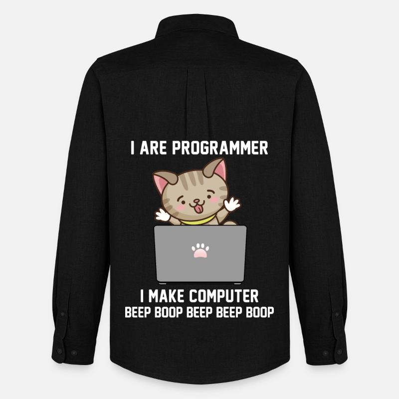 Programmierer - Männer Oxford Hemd von Stanley/Stella - Schwarz