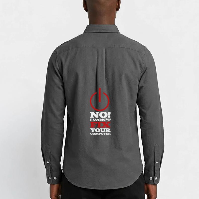 Computer Programm Code Nerd Script Hacker Männer Oxford Hemd von Stanley/Stella