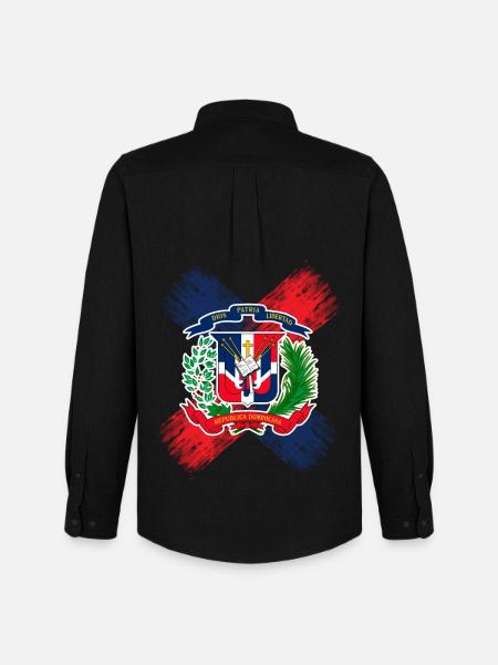 Dominican Republic - Men's Oxford Shirt by Stanley/Stella - black