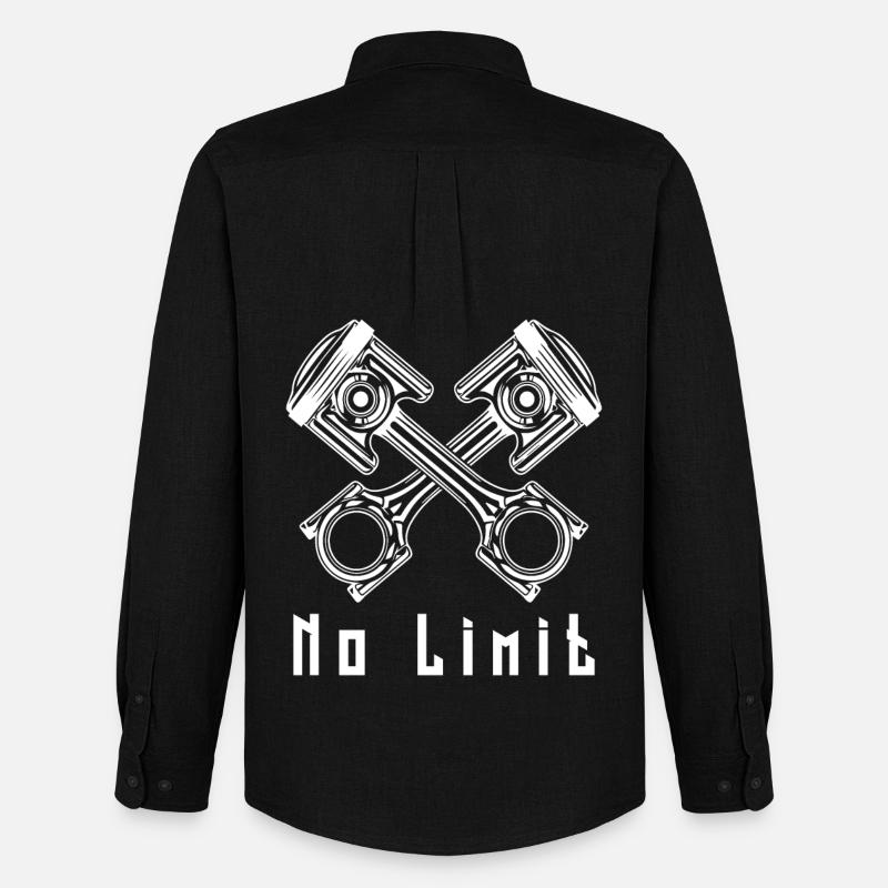 No Limit - Männer Oxford Hemd von Stanley/Stella - Schwarz
