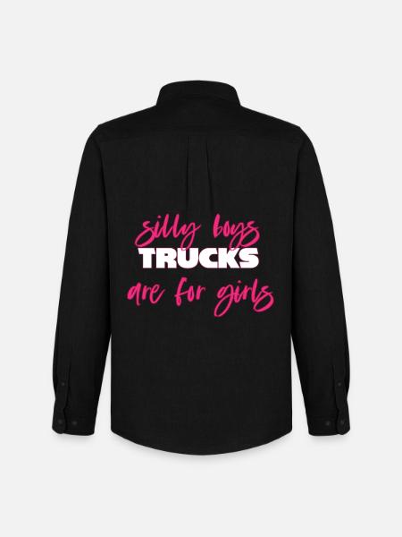 Camion camion voiture - Chemise Oxford homme Stanley/Stella - noir