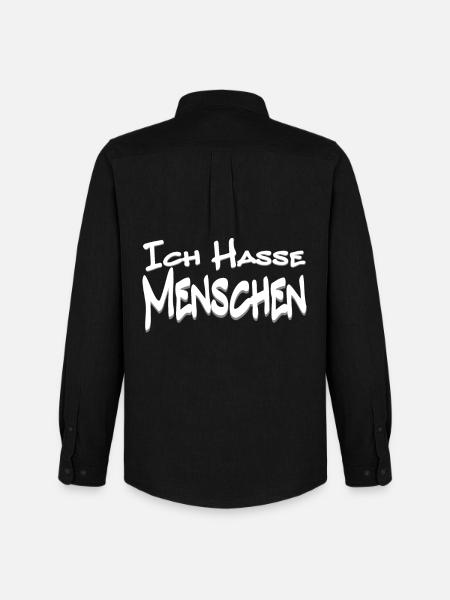 Humoristischer Spruch mit Comic-Design - Männer Oxford Hemd von Stanley/Stella - Schwarz