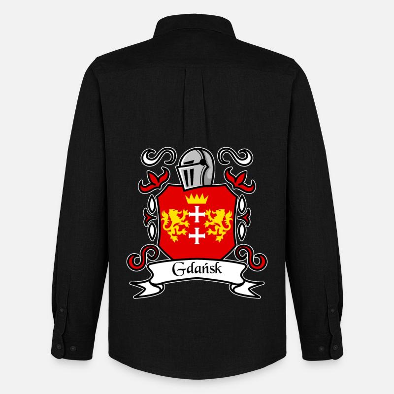 Danzig - Polen - Männer Oxford Hemd von Stanley/Stella - Schwarz