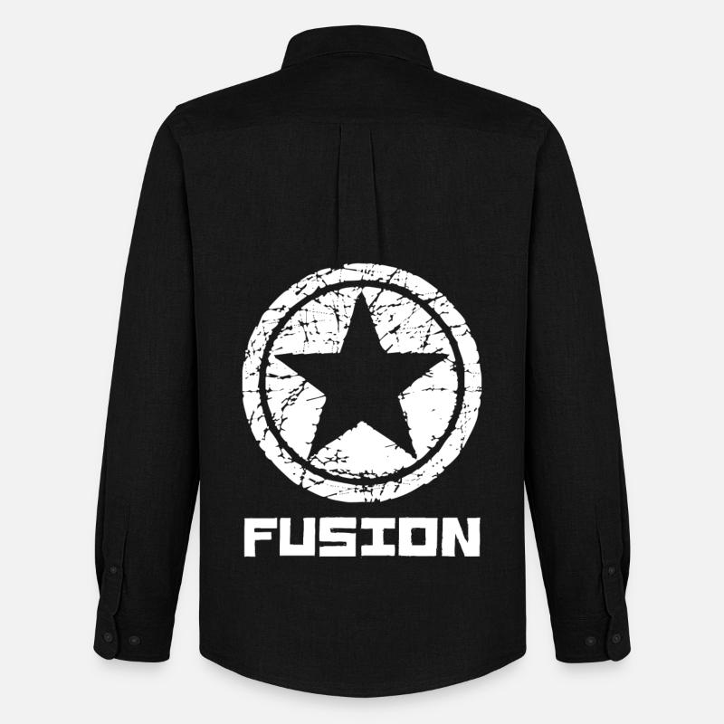 Fusion - Männer Oxford Hemd von Stanley/Stella - Schwarz