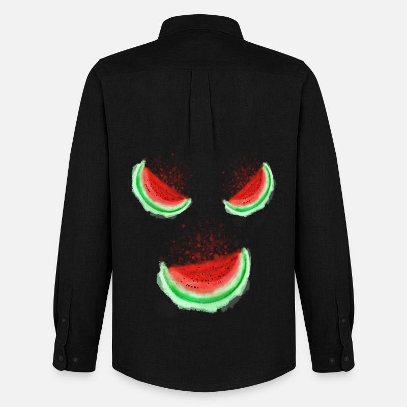 Melon Smile - Männer Oxford Hemd von Stanley/Stella - Schwarz