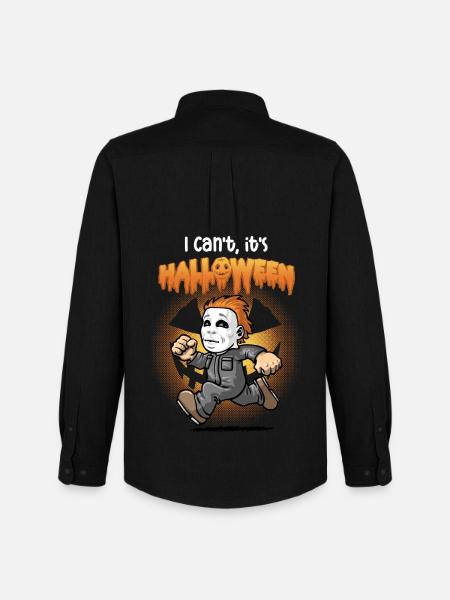 I can't think it's Halloween - Men's Oxford Shirt by Stanley/Stella - black