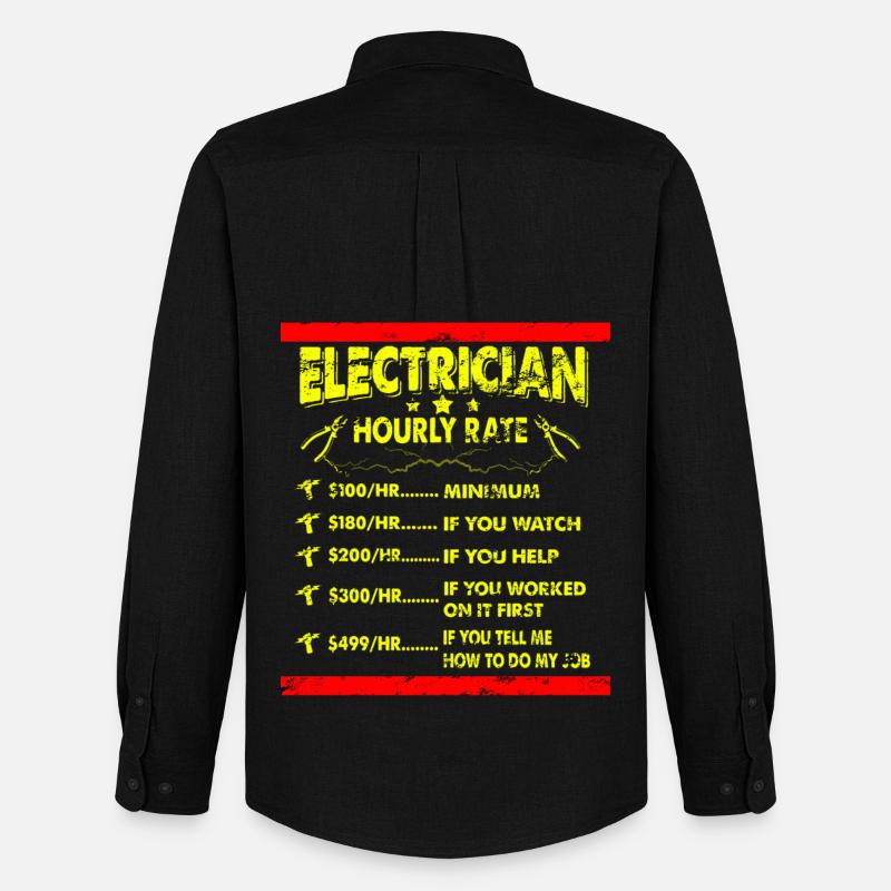 Elektriker Elektroniker Geschenkidee - Männer Oxford Hemd von Stanley/Stella - Schwarz