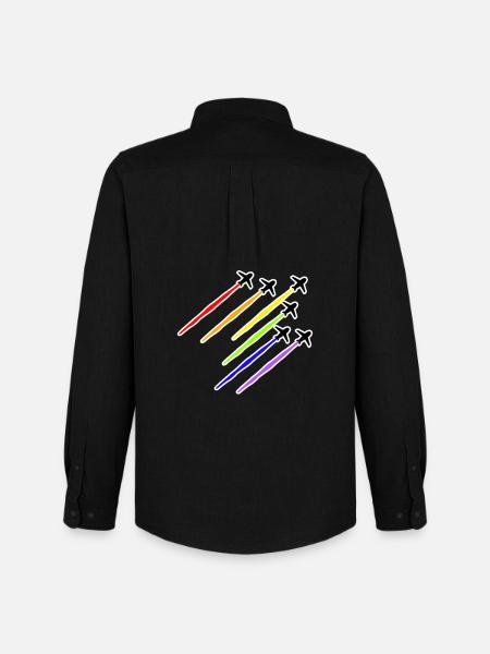 LGBT avion - Chemise Oxford homme Stanley/Stella - noir