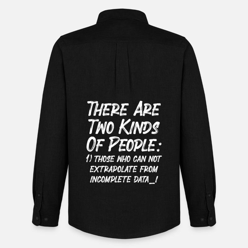 Incomplete Data Funny Science Nerd - Men's Oxford Shirt by Stanley/Stella - black