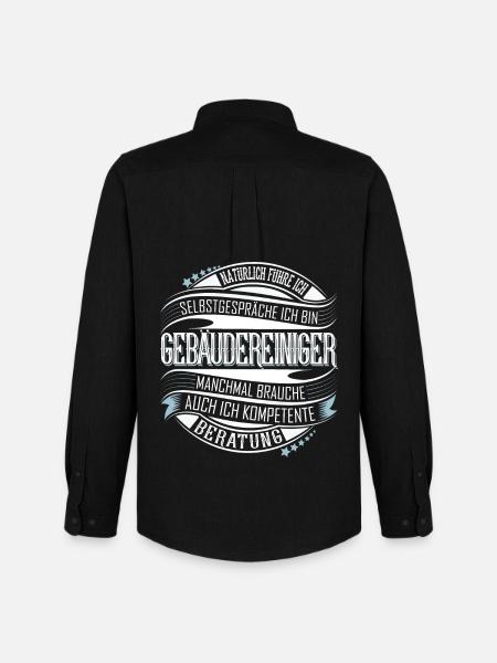 Gebäudereiniger - Männer Oxford Hemd von Stanley/Stella - Schwarz