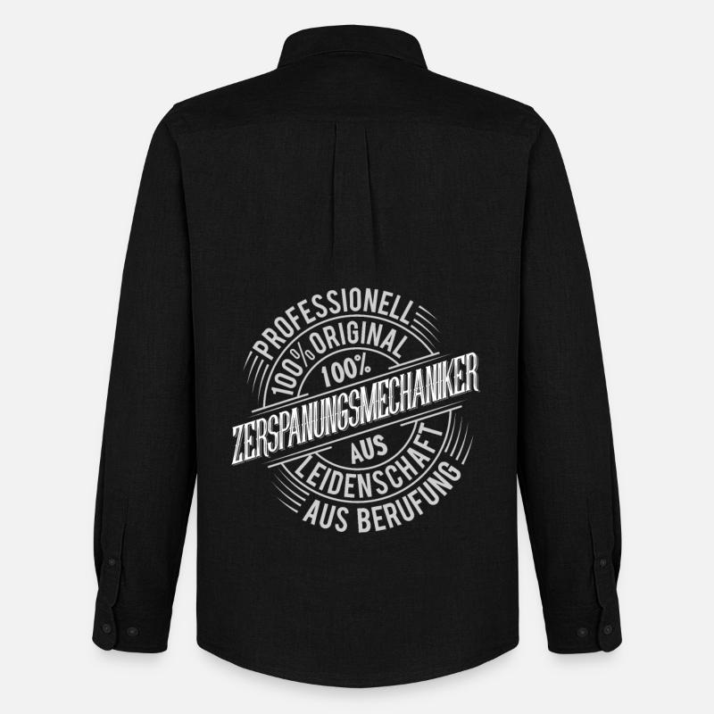 Zerspanungsmechaniker - Männer Oxford Hemd von Stanley/Stella - Schwarz