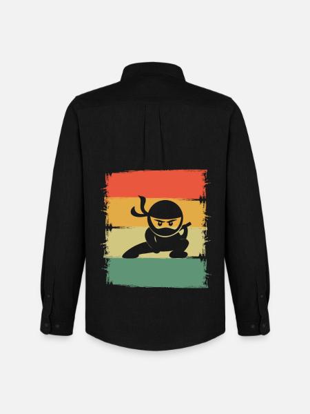 Ninja - Chemise Oxford homme Stanley/Stella - noir