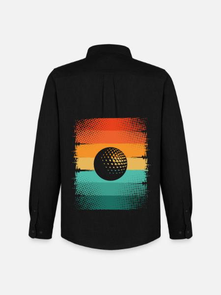 Balle de golf - Chemise Oxford homme Stanley/Stella - noir