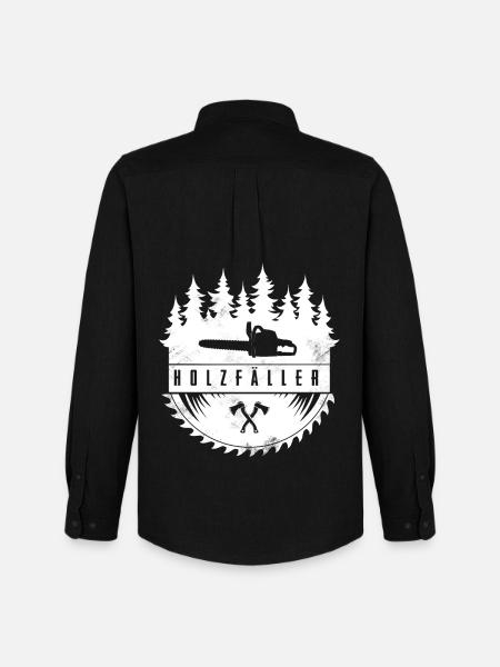 Holzfäller - Männer Oxford Hemd von Stanley/Stella - Schwarz