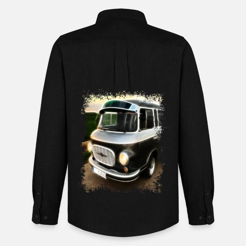 Barkas - Männer Oxford Hemd von Stanley/Stella - Schwarz
