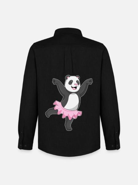 Danse ballerine panda - Chemise Oxford homme Stanley/Stella - noir