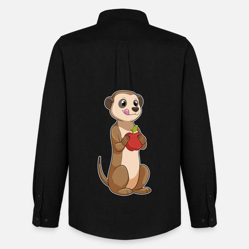 Erdmännchen Apfel - Männer Oxford Hemd von Stanley/Stella - Schwarz