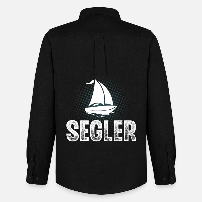 Segeln Segler Segelboot - Männer Oxford Hemd von Stanley/Stella - Schwarz