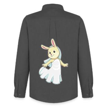 Hase Braut Schleier Hochzeit - Männer Oxford Hemd von Stanley/Stella - Anthrazit - Hinten - AI Model Male 185 dark (185cm)