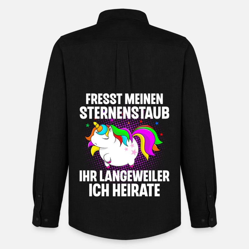 Einhorn Junggesellinnenabschied - Männer Oxford Hemd von Stanley/Stella - Schwarz
