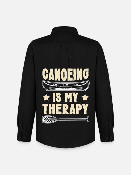 Canoeing Canoeing Canoeing - Men's Oxford Shirt by Stanley/Stella - black