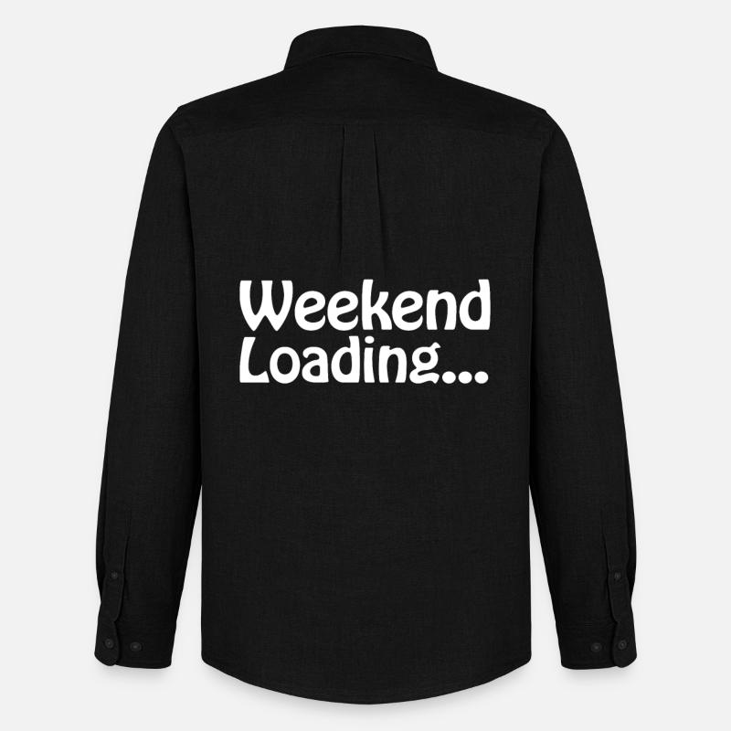 Weekend loading - Wochenende - Bald Wochenende - Männer Oxford Hemd von Stanley/Stella - Schwarz