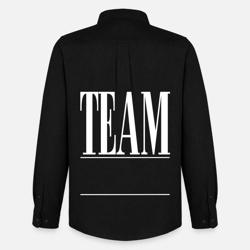 Team - Männer Oxford Hemd von Stanley/Stella - Schwarz