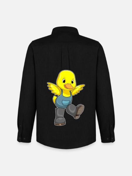 Duck Farmer Farm - Men's Oxford Shirt by Stanley/Stella - black