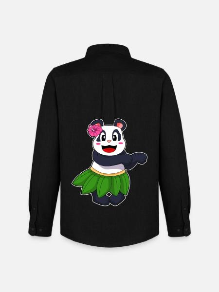 Danse ballerine panda - Chemise Oxford homme Stanley/Stella - noir