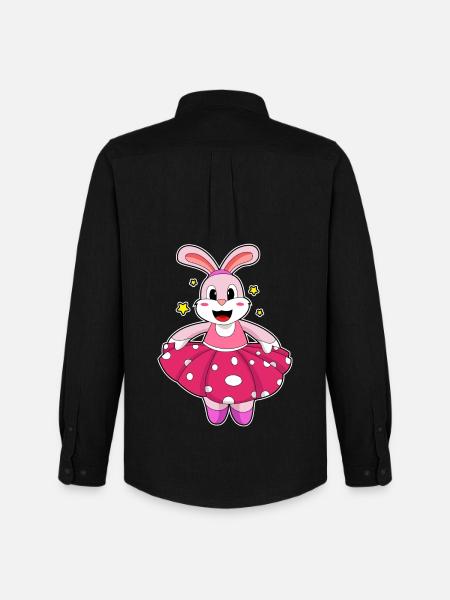 Bunny Ballerina Ballet Dance - Men's Oxford Shirt by Stanley/Stella - black