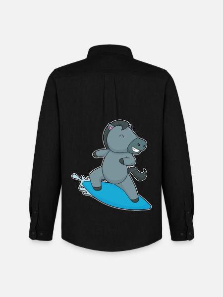 Surf Surf Surf Été - Chemise Oxford homme Stanley/Stella - noir