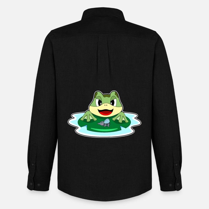 Frosch Fliege - Männer Oxford Hemd von Stanley/Stella - Schwarz