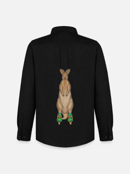 Kangaroo Inline skating Inline skates - Men's Oxford Shirt by Stanley/Stella - black