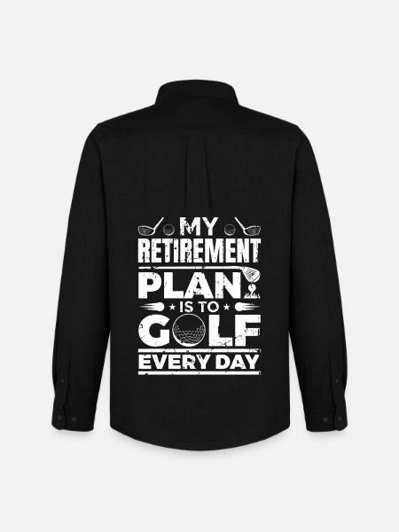 Retirement for golfers - Men's Oxford Shirt by Stanley/Stella - black