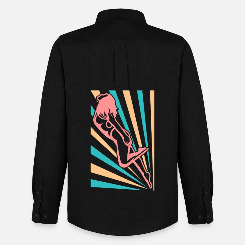 Mädels Schwimmen - Männer Oxford Hemd von Stanley/Stella - Schwarz