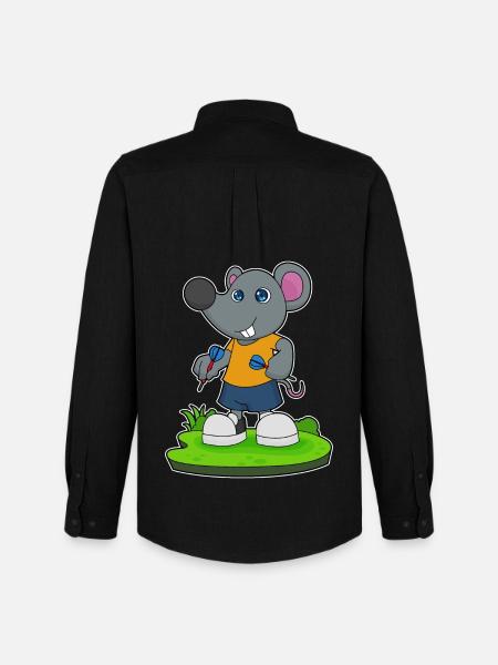 Souris Dart Dart - Chemise Oxford homme Stanley/Stella - noir
