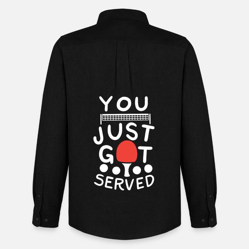 You Just Got Served - Männer Oxford Hemd von Stanley/Stella - Schwarz