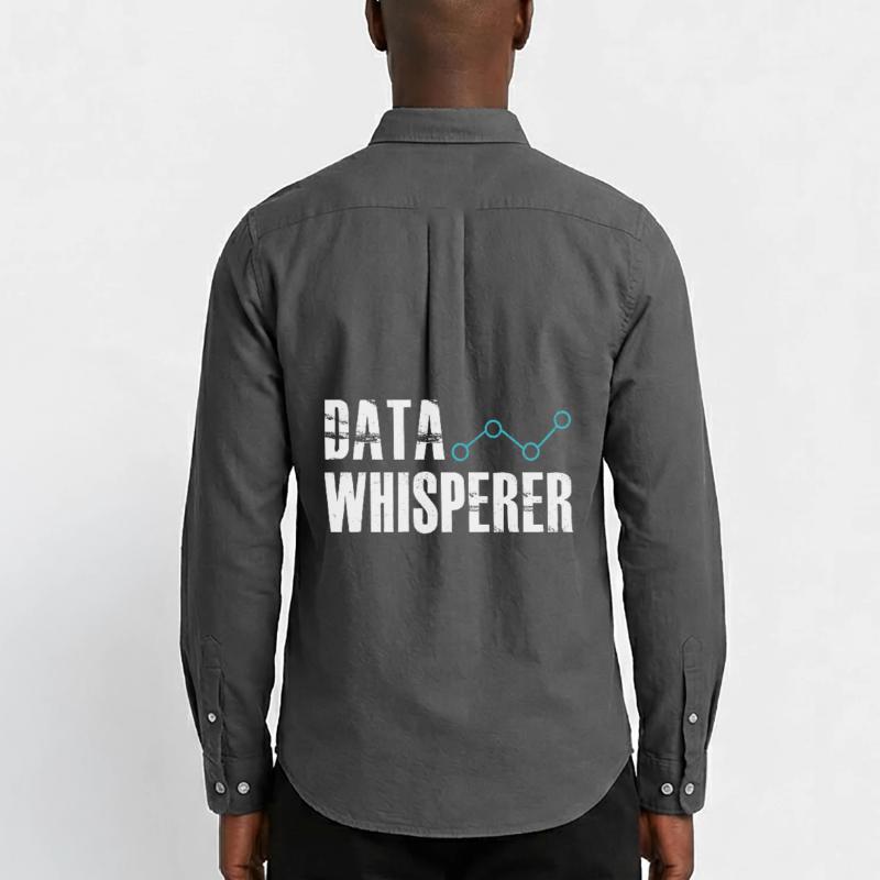 Data Whisperer Science Analyst Software Engineer Men's Oxford Shirt by Stanley/Stella