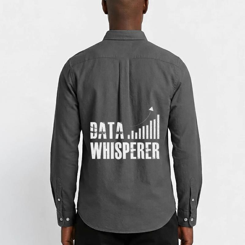 Data Whisperer Science Analyst Software Engineer Men's Oxford Shirt by Stanley/Stella
