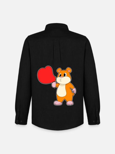 Hamster Soap Bubbles - Men's Oxford Shirt by Stanley/Stella - black