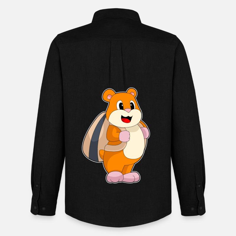 Hamster Samen Rucksack - Männer Oxford Hemd von Stanley/Stella - Schwarz