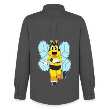 Bee Inline skating Inline skates - Men's Oxford Shirt by Stanley/Stella - anthracite - Back - AI Model Male 185 dark (185cm)