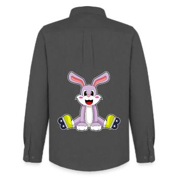 Hase Inline skating Inline skates - Men's Oxford Shirt by Stanley/Stella - anthracite - Back - AI Model Male 185 dark (185cm)
