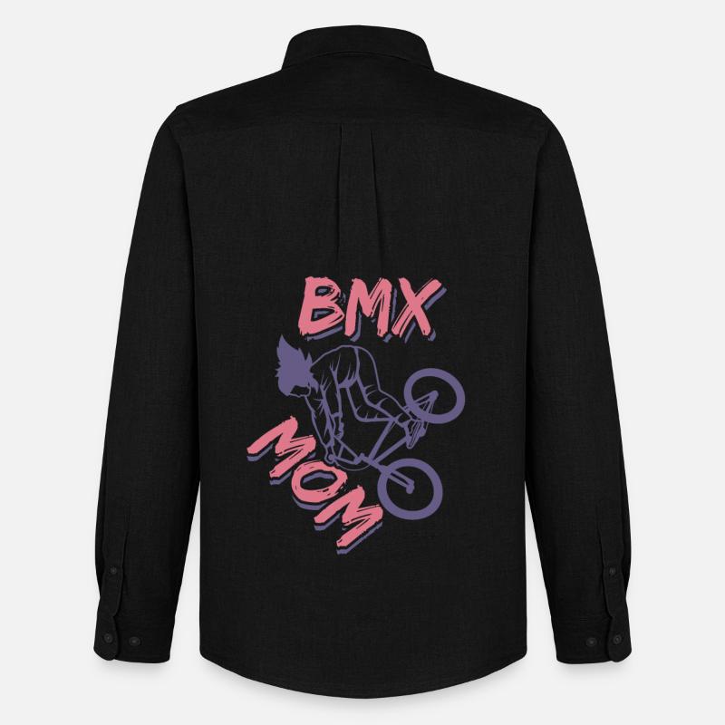 BXM Mom - Männer Oxford Hemd von Stanley/Stella - Schwarz